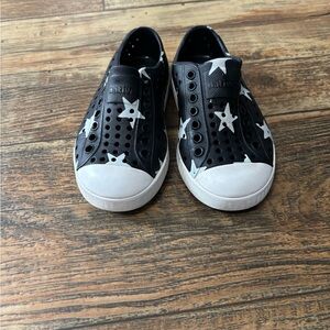 Native Kids' Starry Black and White Sneakers